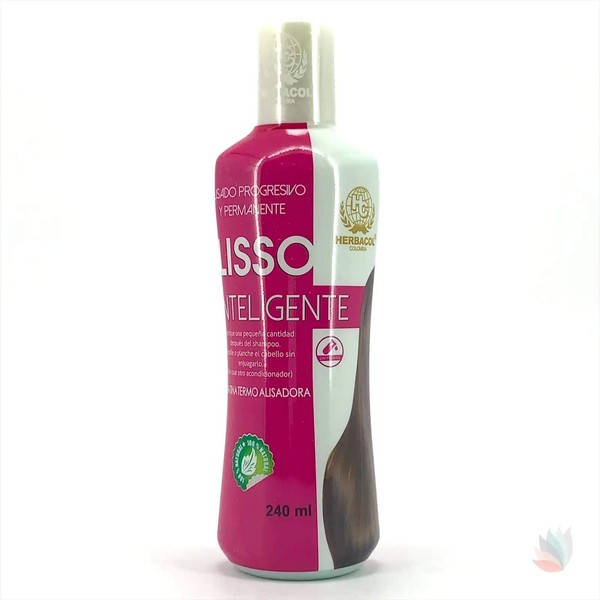 Herbacol Lisso Inteligente | Leave-in Cream | Natural Keratin Treatment | Anti-Frizz | 8.1 Fl Oz.