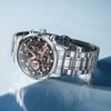 Mens Watches, Upgraded Gear Design Mens Skeleton Watch Chronograph Luxury