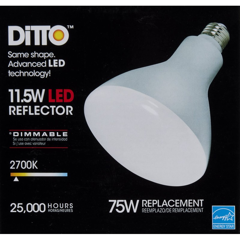 Satco 11.5 watt; LED BR40; 2700K; 103' Beam Spread; Medium