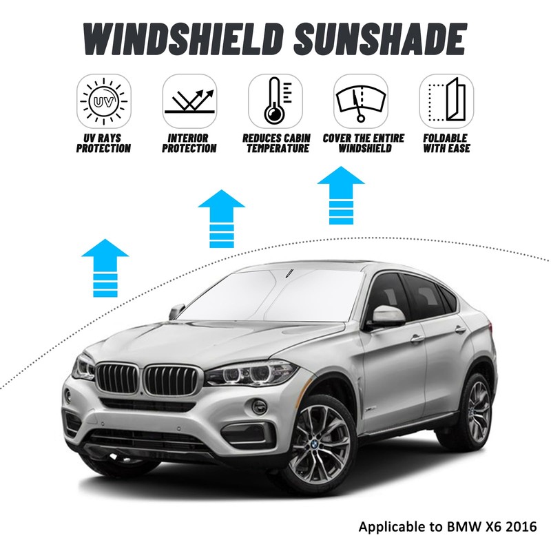 D-Lumina Windscreen Sun Shade for B.MW X6 2016 Accessories, Sun