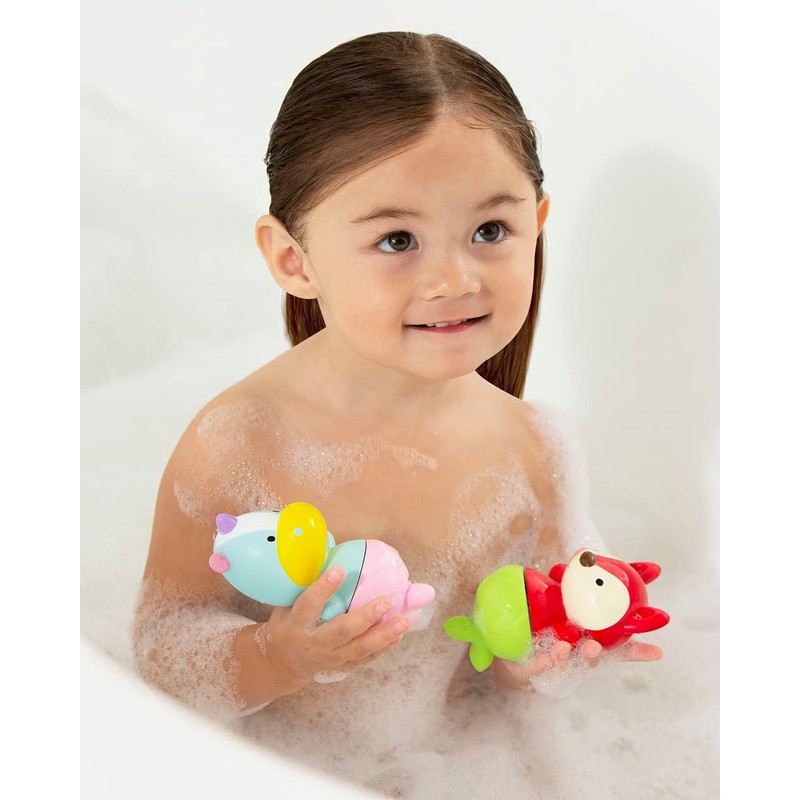 Skip Hop Baby Bath Toy, Zoo Mix & Match Flippers,