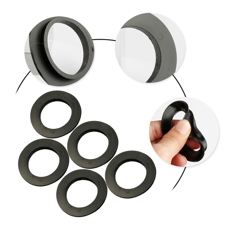 Rumyve 5pcs O-Rings Sink Plug Rubber Seal,Bath Sink Seal Lip,Sealing
