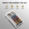 ZEALfix 12 Compartment Car Fuse Holder Fuse Box for Motorhome