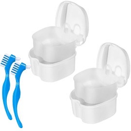 Efferdent Retainer & Denture Cleaner Tablets and Dental Bath, 4 Tablets (Pack of 2)