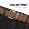 BISON DENIM Men's Belts Leather Dress Genuine Leather Classic Heavy