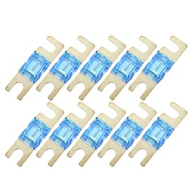 X AUTOHAUX - 10 fusibles AFS Mini ANL de 60 A, protección eléctrica de repuesto para coche, camión, motocicleta, barco, CD de audio