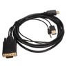 VGA to HD Multimedia Interface Adapter Cable with Power and