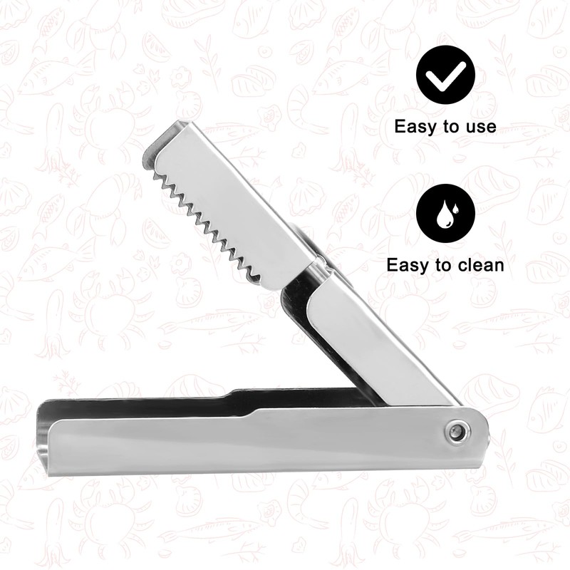 BOXOB 2pcs Crawfish Peeler Tools, Durable Stainless Steel Fast Crawfish