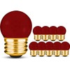 OHLECTRIC S11 Ceramic Red Indicator Night Light Bulbs with E26