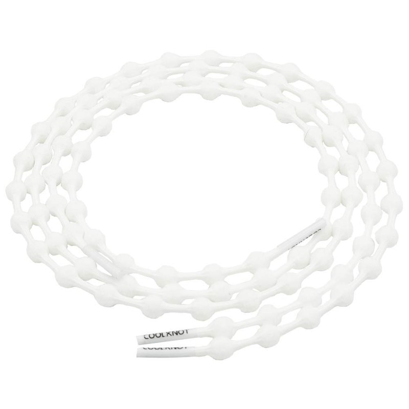 COOLKNOT No-tie Shoelaces - white