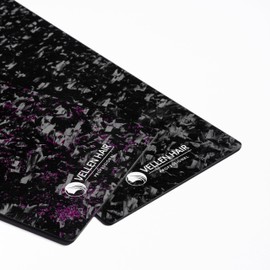 VELLEN HAIR Professional Carbon Fiber Foil/Balayage Board, Extra Light Hair Color board (Forged Carbon Black/Pink, 5.1" x 13.8" inch)