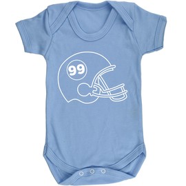 Hippowarehouse American Football Helmet baby vest bodysuit (short sleeve) boys girls