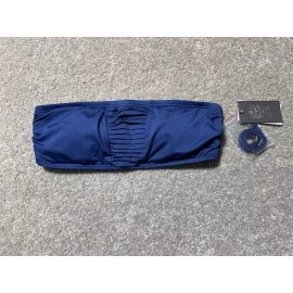 Vince Camuto Bikini Top  Womens S Removable Pads with Straps Lined Stretch Blue