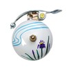Crane Handpainted Bike Bell, Hana (Iris) Design, Suzu Bicycle Bell,