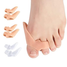 2 Pairs Bunion Correctors Gel Thumb Hallux Valgus Care Set, Soft Toe Separator Protector for Men Women, Pain Relief and Separation Guard Feet Care, Realign Big Toe and Relieve Bunion Pain Toe Spacers