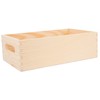 TEHAUX Box Solid Wood Storage Box with Handles Small Tool
