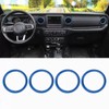 AuTK Aluminum Alloy Interior Upgrade Kit for 2018-2025 Jeep Wrangler