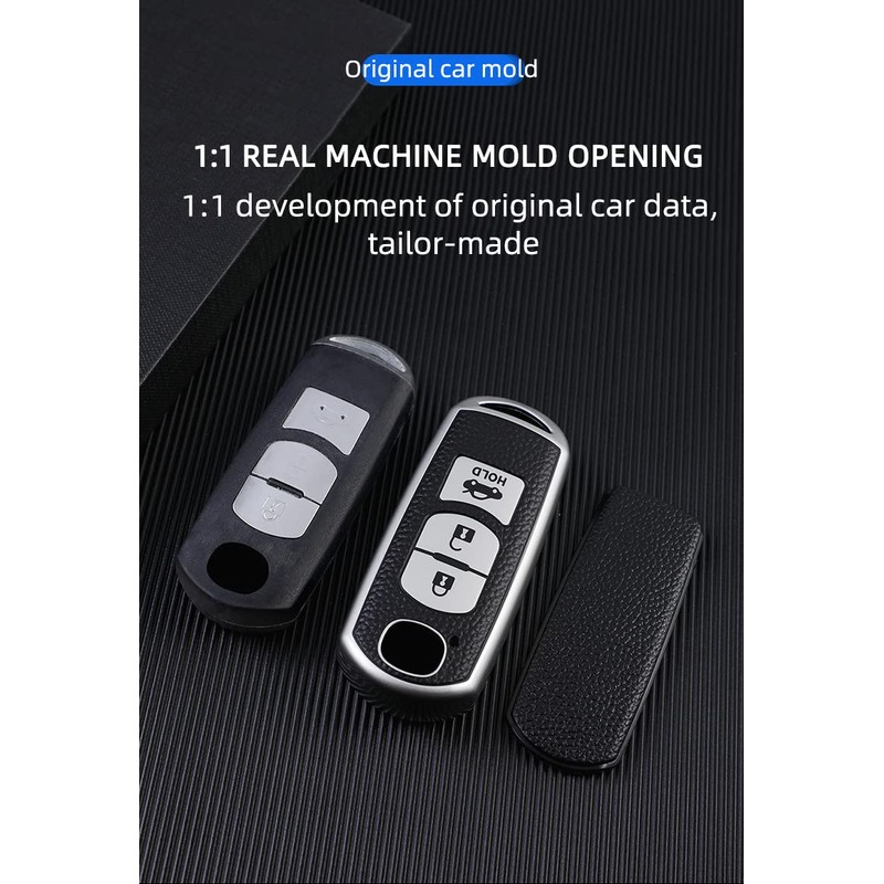 ontto TPU Car Key fob case Cover Fit for Mazda