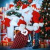 Shappy Large Christmas Santa Gift Sack with Cord Drawstring, Red