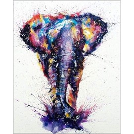 Lidiper 5D Diamond Painting Kits, DIY Diamond Painting Cross Stitch Full Drill Crystal Rhinestone Painting Embroidery Paintings Pictures Arts Craft for Home Wall Decor (Elephant 30 x 40CM)