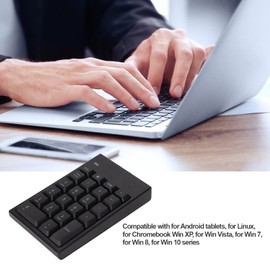 Tangxi Number Pad,Portable Ultra Slim 2.4G USB Numeric Keypad,22 Keys Delay External Mechanical Number Pad for Laptop,PC Computer