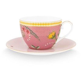 Pip Studio La Majorelle Cup & Saucer | Pink - 280 ml