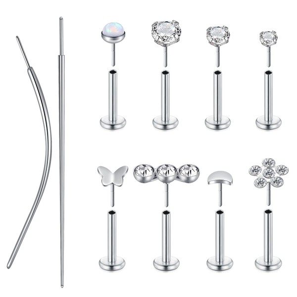 D.Bella 18G Piercing Taper Insertion Tool Flat Back Earrings Studs