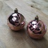 Pack Of 9 - 5cm Rose Gold Christmas Tree Baubles