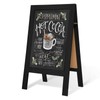 TEAKMAMA A Frame Chalkboard 40x20 Standing Chalkboard Sign Chalk Board