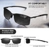 Fazaiyoo Polarised Sunglasses for Men Women UV400 Protection Metal Frame