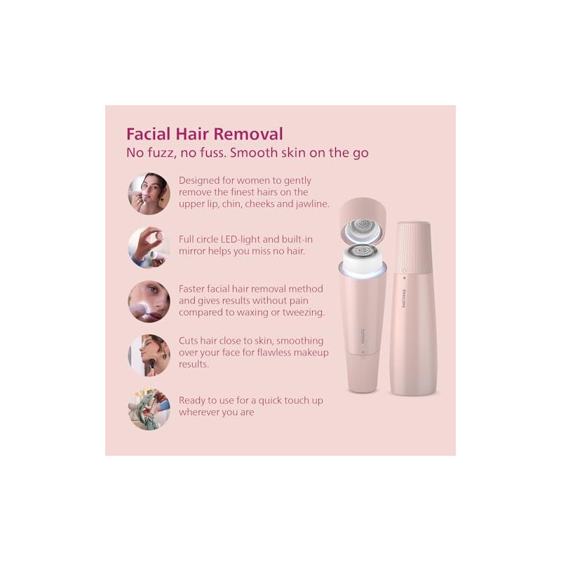 Philips Depiladora Facial Portátil Serie 5000 Para Mujer