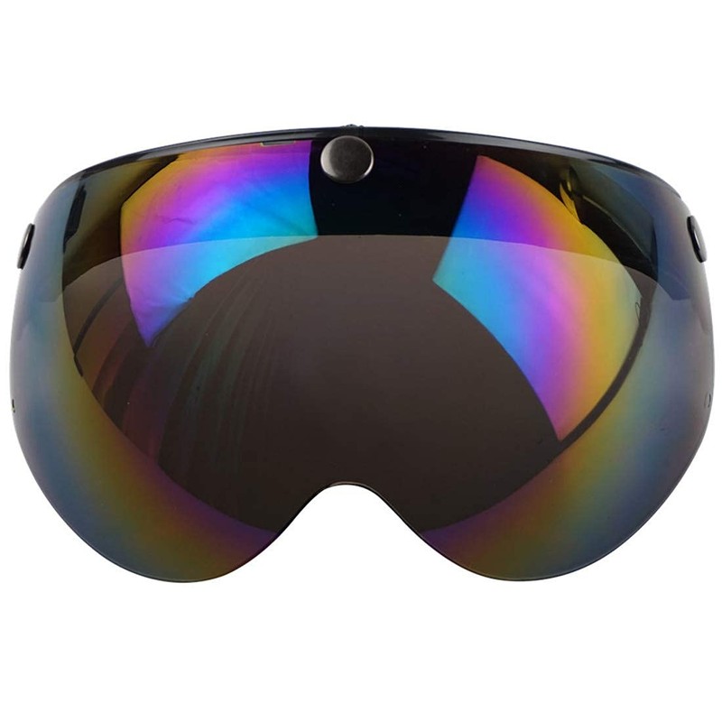 VCOROS - Casco universal de 3 vuelos retro con visera