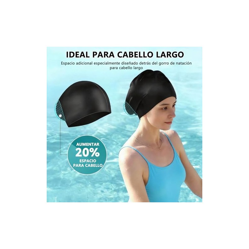 Gorros de Natación para Pelo Largo | Pelo Largo, Natación,