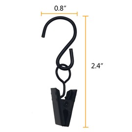 Alamic Party Light Hanger String Light Clips Awning Clips Gutter Hangers Patio Light Clips String Light Hangers Clip Hooks for Home, Patio, Garage, Party, Camp and More