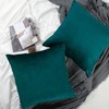Teal Cushion Covers Velvet 18×18IN Set of 2 Green 45×45CM