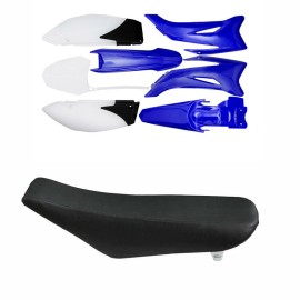 Unbranded Blue Plastic Body Fender Kit + Seat For Yamaha TTR110 TTR 110E 110cc Dirt Bike