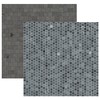 Cobbled Street & Concrete Floor Pattern Modelling Card - Double