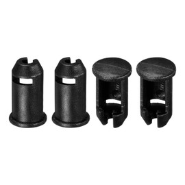 PATIKIL Camping Chair Foot, 4 Pack 12mm 13mm Tubing Dia Detachable Anti-Slip Stool Feet Stopper Replacement for Hiking, Black