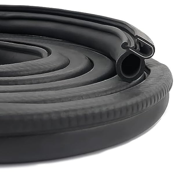 20Ft Car Door Seal Strip,U-Shaped Automotive Weather Stripping Rubber Seal