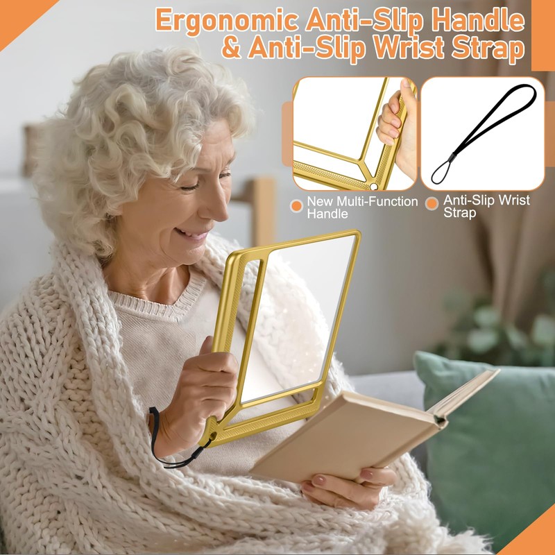 AKKYCVS 5X Full Page Magnifying Glass for Reading, Lightweight Rectangular