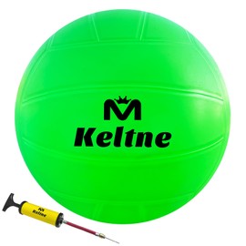 Tepoal 8" Water Volleyball for Pool – Waterproof PVC Swimming Pools Volleyballs with Air Pump,Pool Toys for Indoor/Outdoor & Beach Volleyball Games (Green)