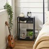 IBUYKE Narrow Side Table with Storage Shelf, 3 Tier End