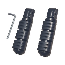 Rear passenger Foot Pegs Footrests Pedal Fit For Vulcan VN400 VN800 VN900 VN1500 VN1600(Rear-Matted Black)