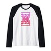Sacred Geometry Shirt - Geometric Triangle Shirt Raglan Baseball Tee