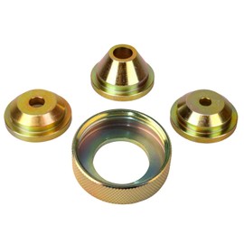 Solid Brass Texture Sprayer Orifice Tip Set, Fits Wal-Board Drywall Texture Hopper Gun, Professional Model Texture-Pro 200, Spray-Pro, 3 Nozzle Tips, 1 Threaded Collar