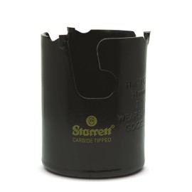 Starrett Tungsten Carbide Tipped Holesaw - MPH0200 Multi Purpose Cut TCT Hole Saw Cutter - For Wood MDF Plastics Ceramic Wall Tiles - 51mm