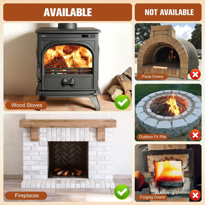 YANRUIPRO Fire Bricks, FireBrick, High Temperature Insulated Firebricks for Wood