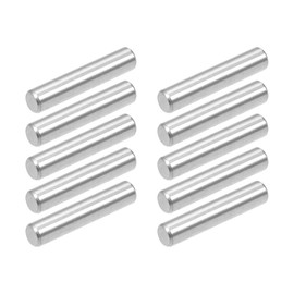 uxcell 10Pcs 4mm x 20mm Dowel Pin 304 Stainless Steel Dowel Pins Shelf Pegs Support Shelves Silver Tone