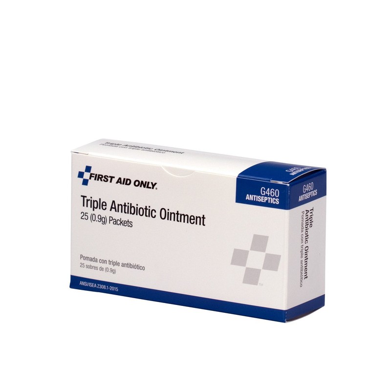 First Aid Only G460 Triple Antibiotic Ointment Packets, 25 Count