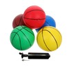 KONTONTY 6pcs Mini Basketballs Set with Pump Soft Indoor Balls